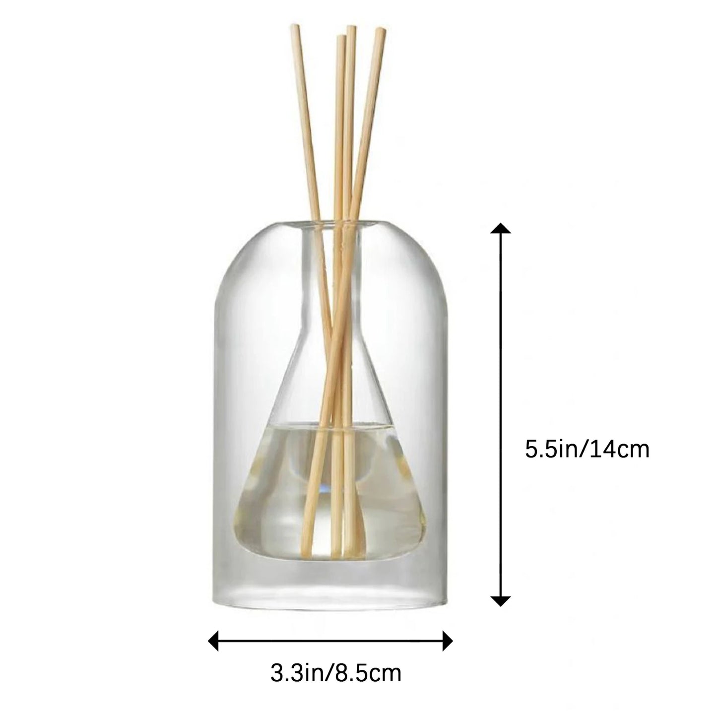 Aromatherapy Glass Reed Diffuser Essential Oil