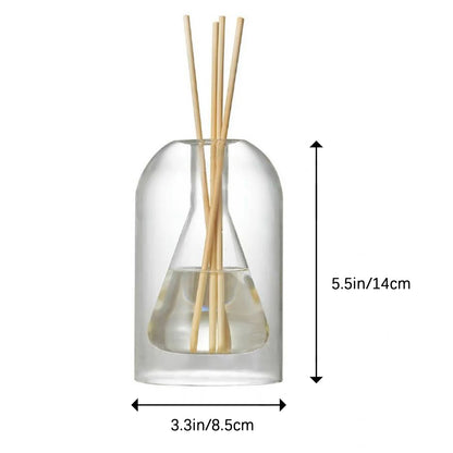 Aromatherapy Glass Reed Diffuser Essential Oil