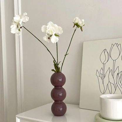 Bubble Glass Flower Vase – A Modern Touch of Elegance for Your Space