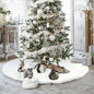 Plush Faux Fur Christmas Tree Skirt