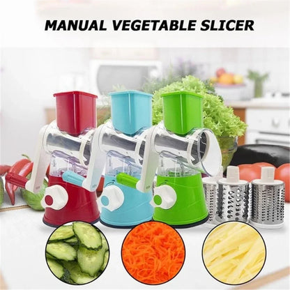 Multifunctional Vegetable Cutter & Slicer - Roller Chopper for Kitchen