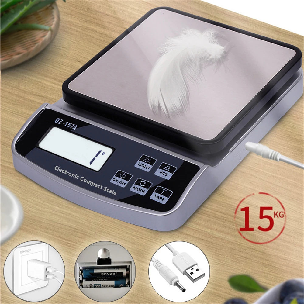 Electronic Scale USB Charge Precision Kitchen Balance Food Scale