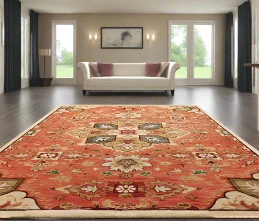 Ethnic Style Washable Non-Slip Carpet