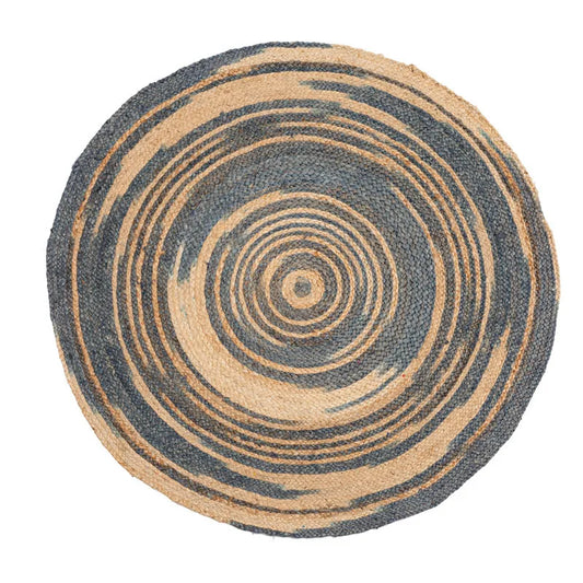 Modern Minimalist Style Indian Rug Hand-woven Round Jute Rug