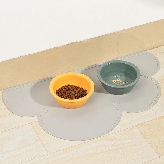 Pet Feeding Mat for Cats & Dogs - Non-Spill, Non-Slip Silicone Placemat