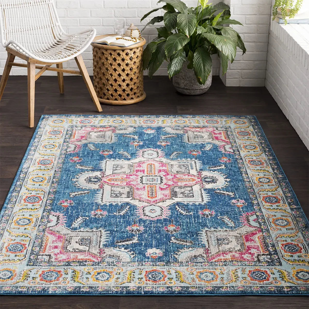 Nordic Ethnic Style Retro Carpet – Persian Court Pattern Large Area Mat