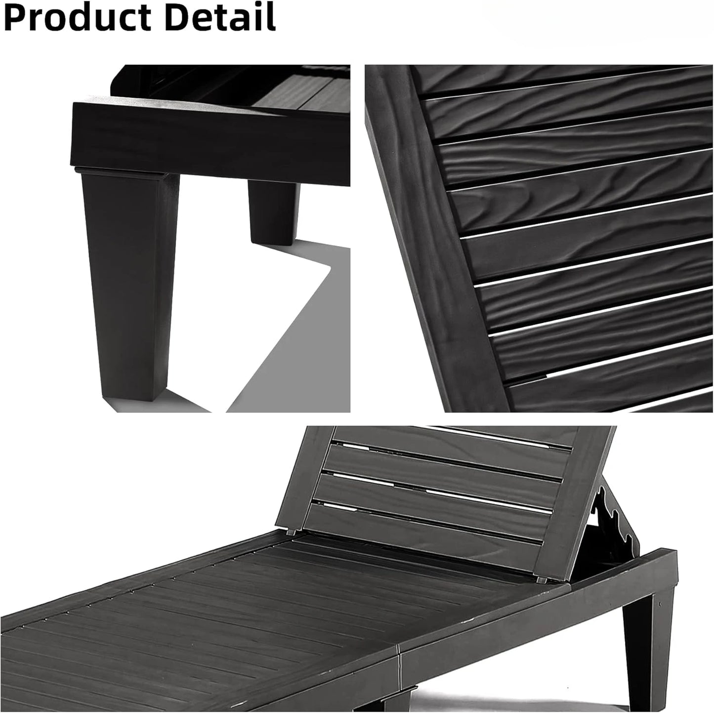 Outdoor Adjustable Chaise Lounge Chair