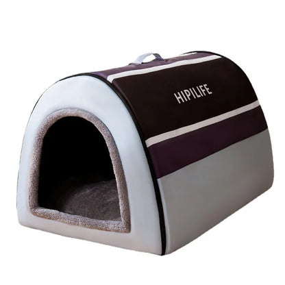 Removable Dog Warm House – Washable Pet Bed for Large and Medium Dogs