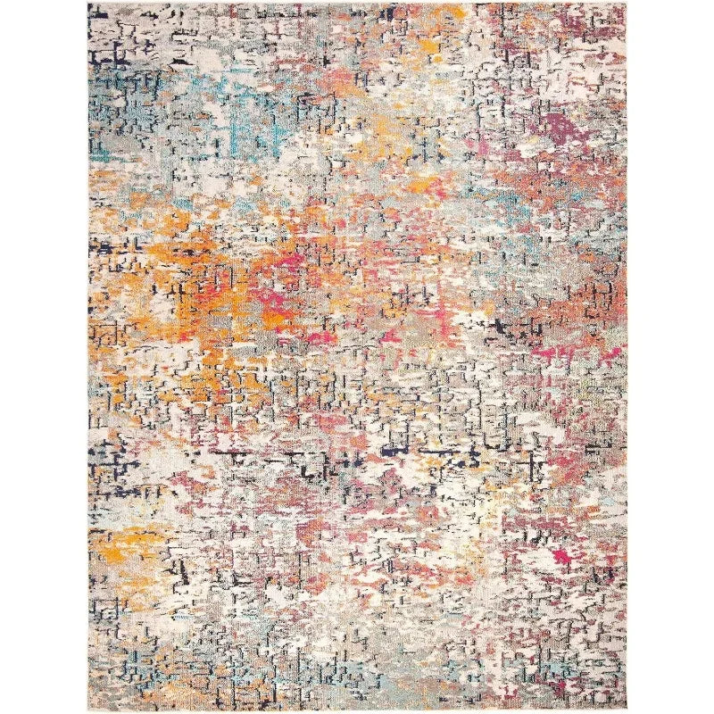 Safavieh Modern Abstract Area Rug – Non-Shedding, Easy-Care Rug for High-Traffic Spaces