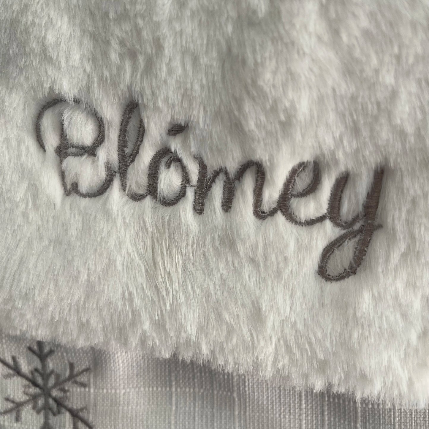 Personalized Snowy White Christmas Stocking