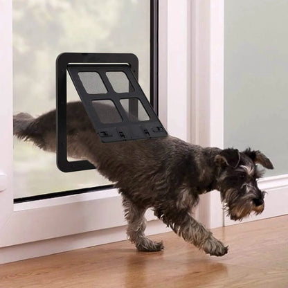 Pet Door with Magnetic Lock for Cats & Dogs - Easy Install, Safe & Durable