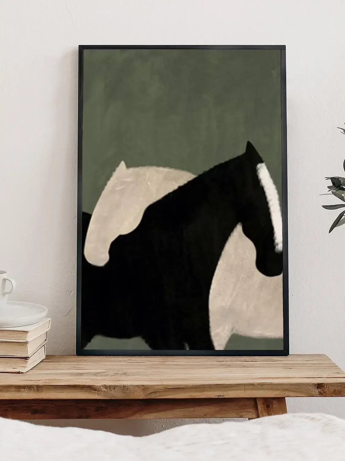 Abstract Horse Canvas Painting – Elevate Your Living Space with Timeless Elegance