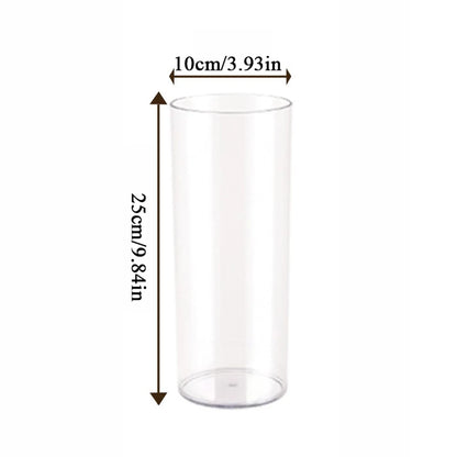 Transparent Cylinder Flower Vase – A Timeless and Elegant Centerpiece