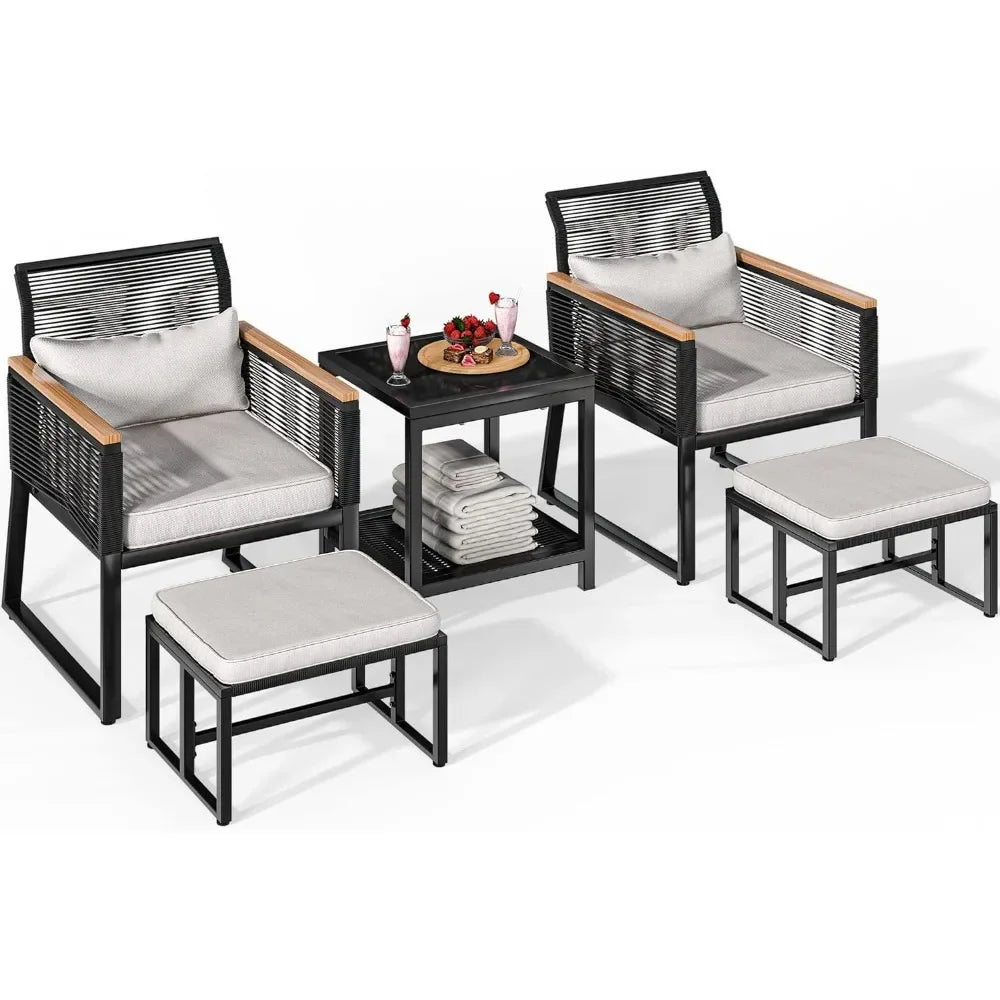 Elevate Your Outdoor Living with the Outdoor Conversation Section Set