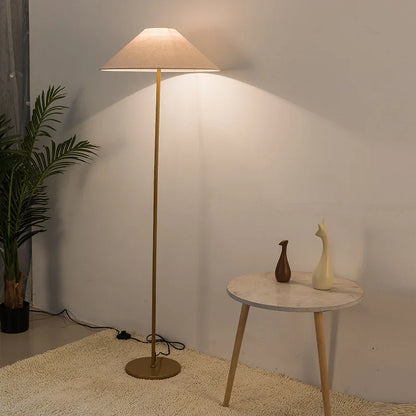 Nordic Modern Floor Lamp - Creative LED Fabric Hat Design