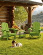 Relax in Style: Folding HDPE Adirondack Chair Set of 4