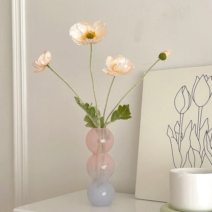 Bubble Glass Flower Vase – A Modern Touch of Elegance for Your Space