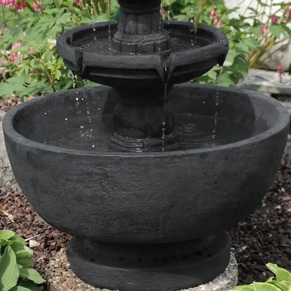 Relaxing 3-Tier Outdoor Water Fountain Feature