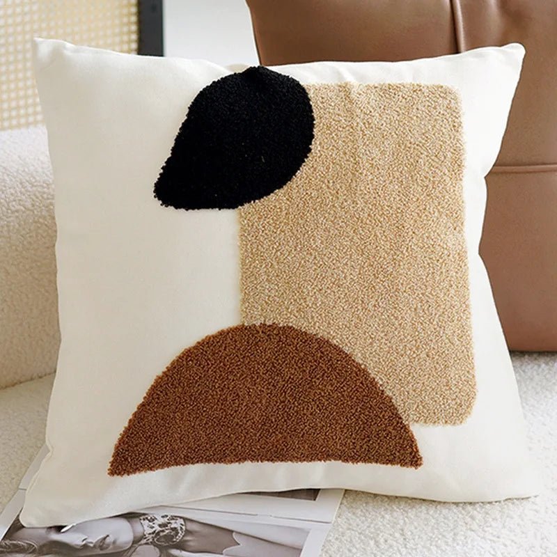 Chic Retro White Knotted Pillow Covers - 9 Unique Styles for a Cozy, Stylish Home