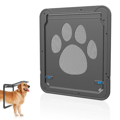 Pet Door with Magnetic Lock for Cats & Dogs - Easy Install, Safe & Durable