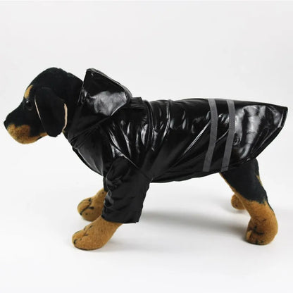 Dog Hooded Raincoat – Waterproof & Reflective Rain Jacket for Puppies