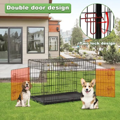 BestPet 48 Inch Dog Crates for Large Dogs