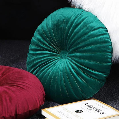 Velvet Round Pumpkin Cushion – Luxe Comfort & Style for Home Decor