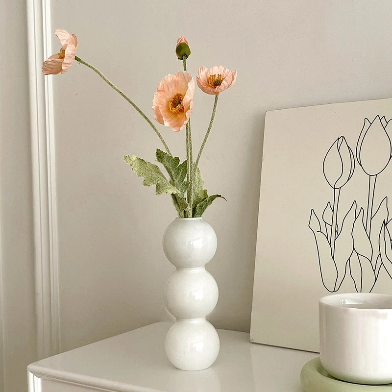 Bubble Glass Flower Vase – A Modern Touch of Elegance for Your Space