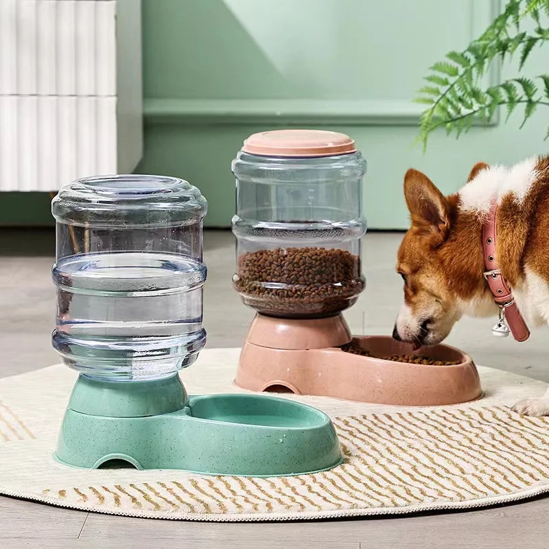 Large Capacity Automatic Pet Feeder & Water Dispenser