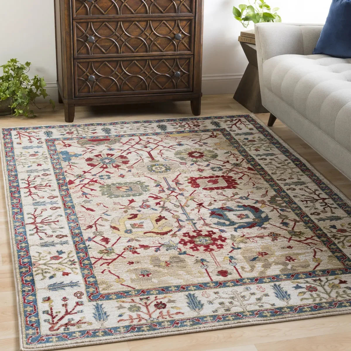 Nordic Ethnic Style Retro Carpet – Persian Court Pattern Large Area Mat