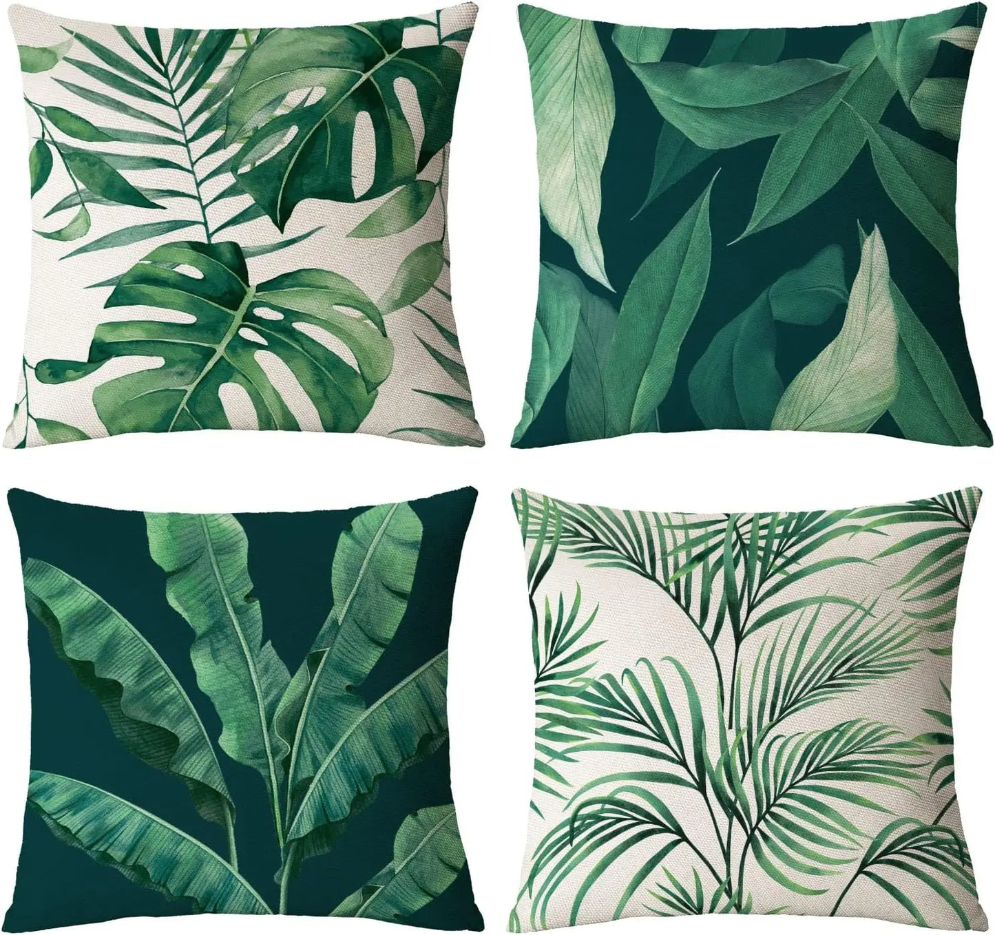 Outdoor Tropical Leaves Summer Decorations Pillowcase