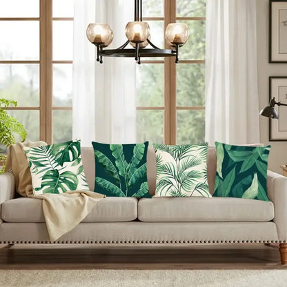 Outdoor Tropical Leaves Summer Decorations Pillowcase