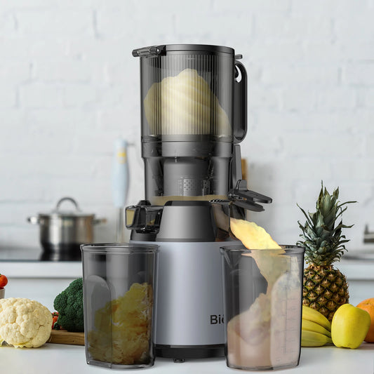 BioloMix Cold Press Juicer – 130mm Feed Chute, BPA-Free, High Yield