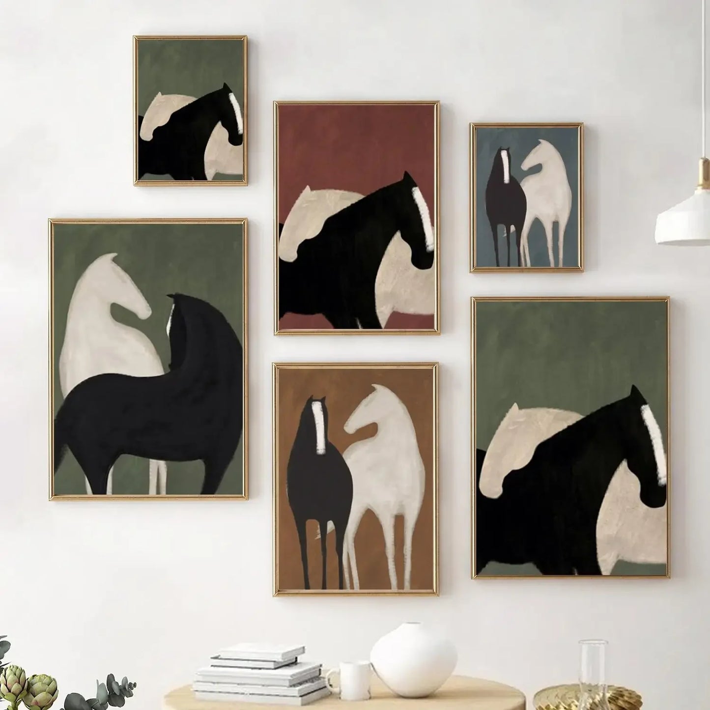 Abstract Horse Canvas Painting – Elevate Your Living Space with Timeless Elegance