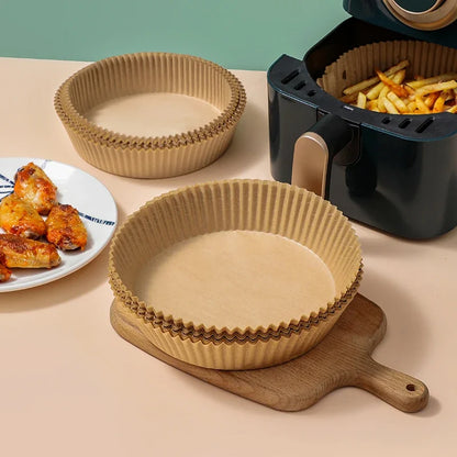 50-Piece Disposable Paper Air Fryer Tray Set