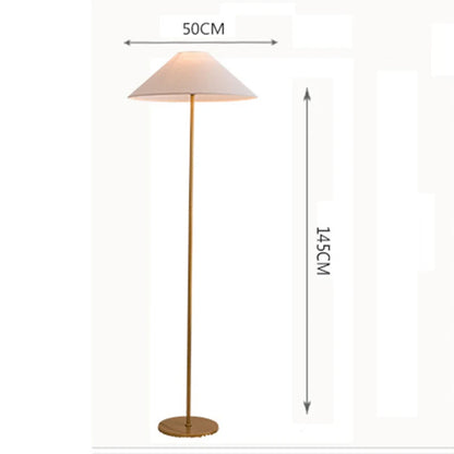 Nordic Modern Floor Lamp - Creative LED Fabric Hat Design