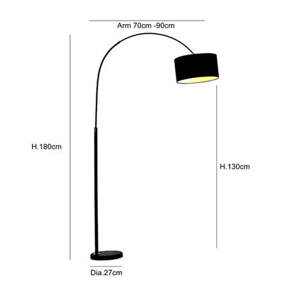 Elegant LED Arc Floor Lamp