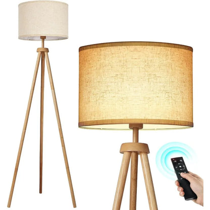 Wood Tripod Floor Lamp with Shelves: A Stylish and Functional Lighting Solution