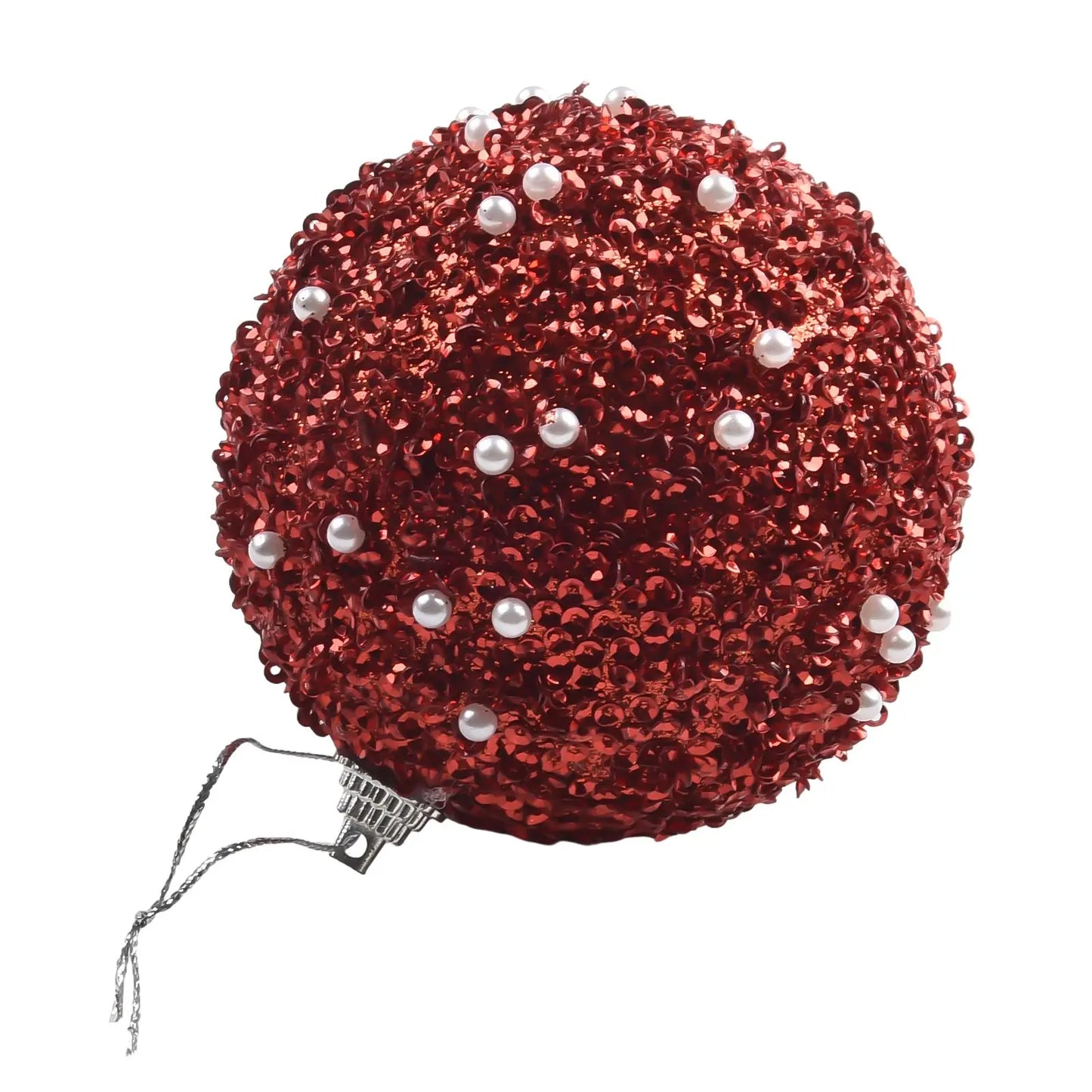 6Pcs Christmas Balls Decorations – 8cm Large Spheres for Tree Ornaments & Festive Décor